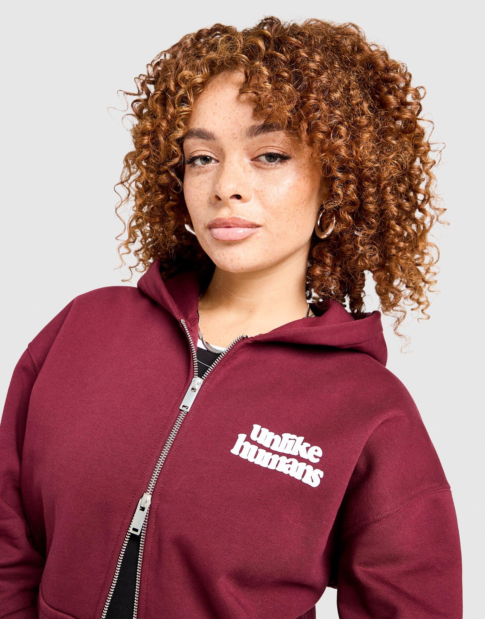 Unlike Humans Bubble Full Zip Hoodie Damen