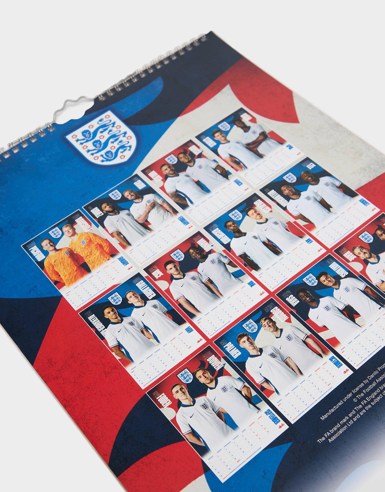 Official Team England Herren 2025 Kalender
