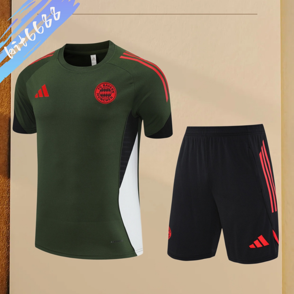 2025/2026 Bayern Munich Short Sleeve Training Clothe (Adult Kids kit)