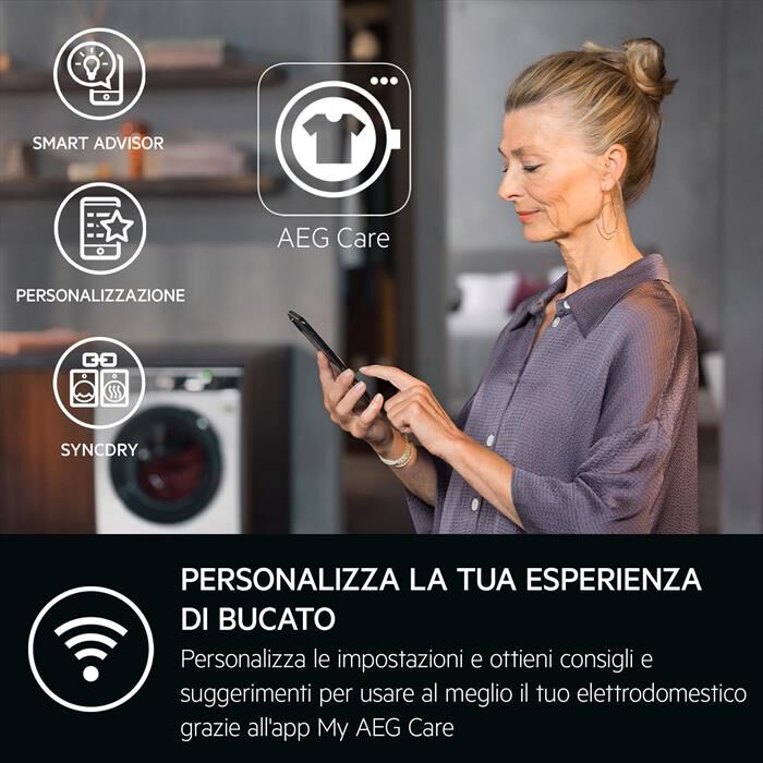 AEG - Lavatrice LR7FH94VY 9 Kg Classe A-Bianco