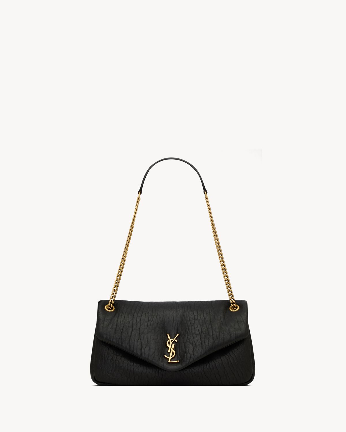 calypso medium in grained lambskin BLACK