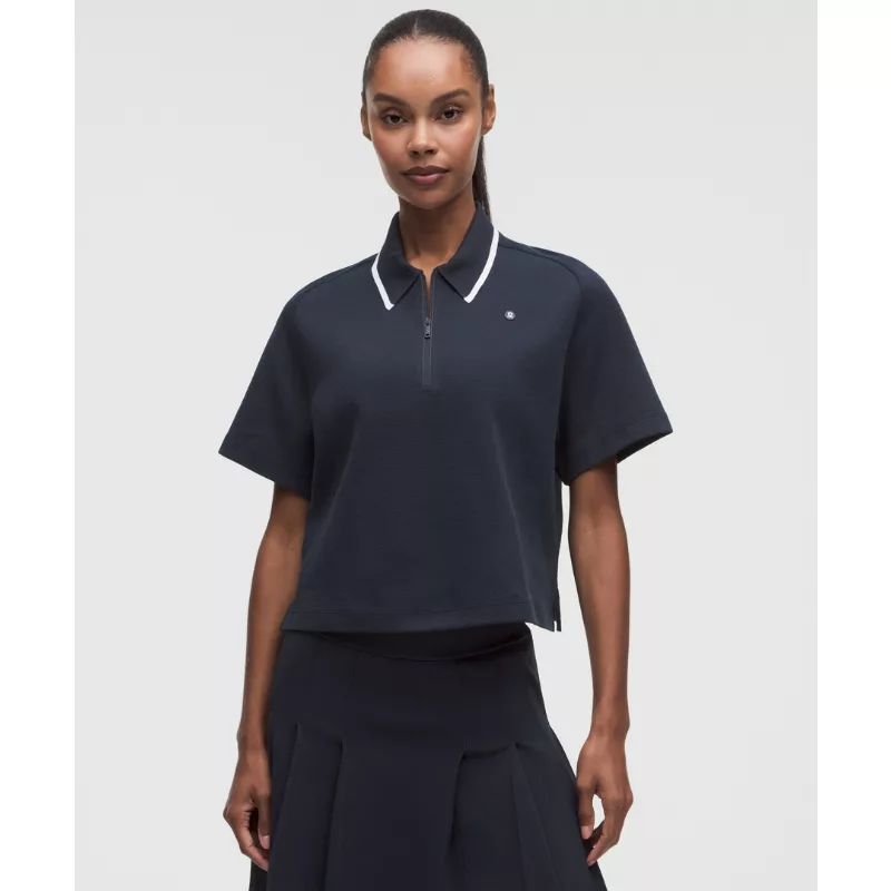 Cotton-Blend Pique Short-Sleeve Polo Shirt