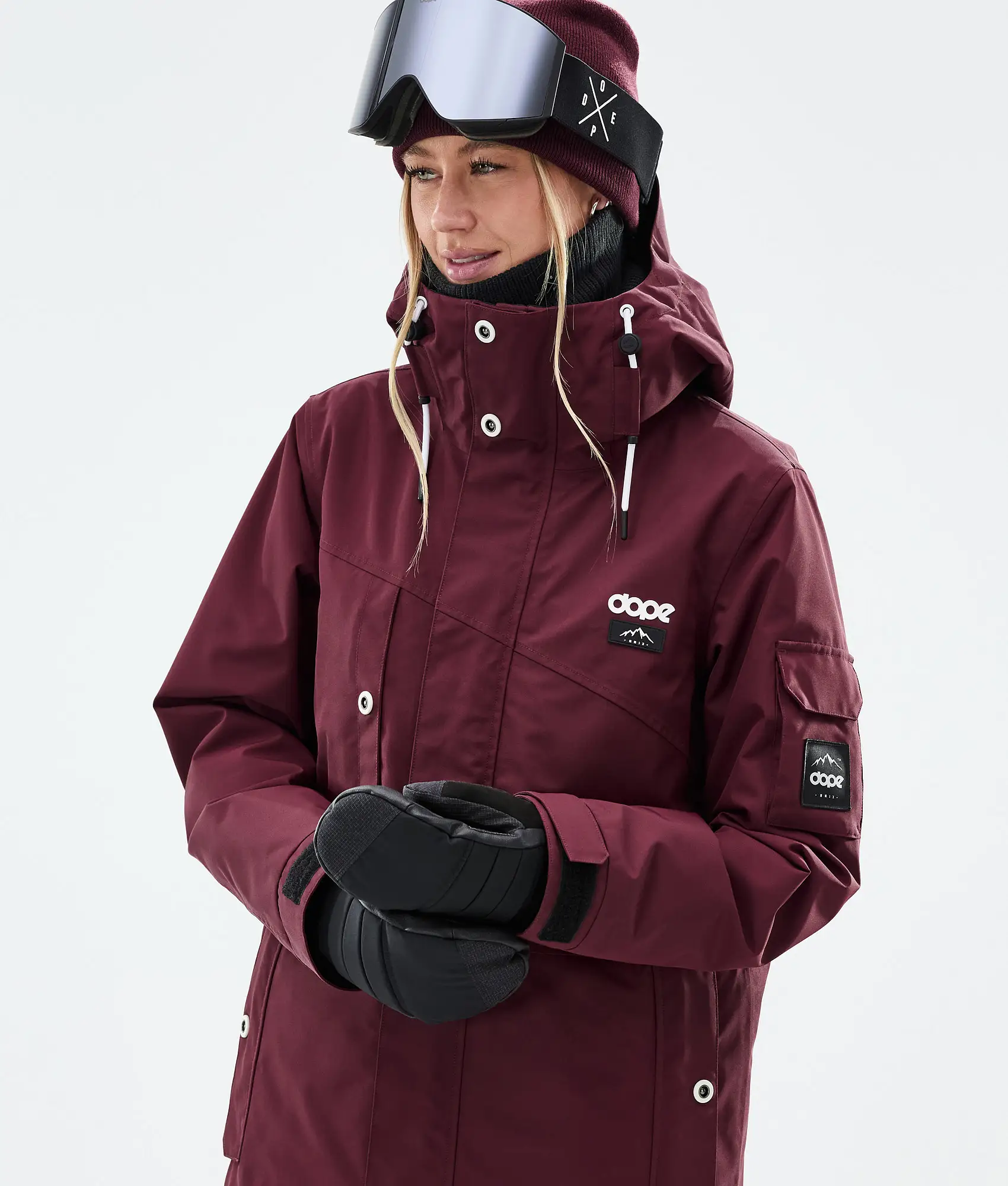 Adept W Snowboard Jacket Women Burgundy