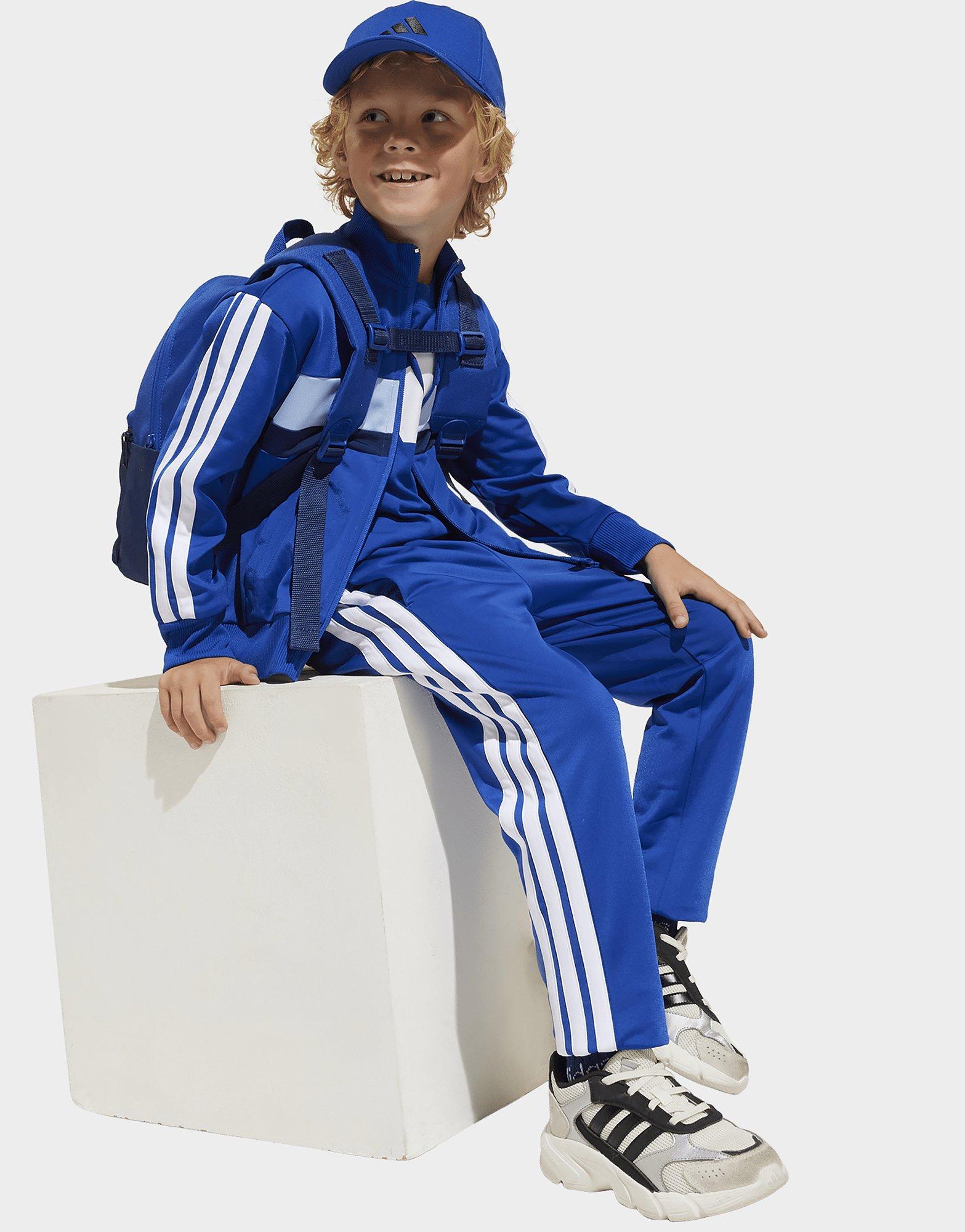 adidas Seasonal Essentials Tiberio 3-Streifen Tricot Kids Trainingsanzug