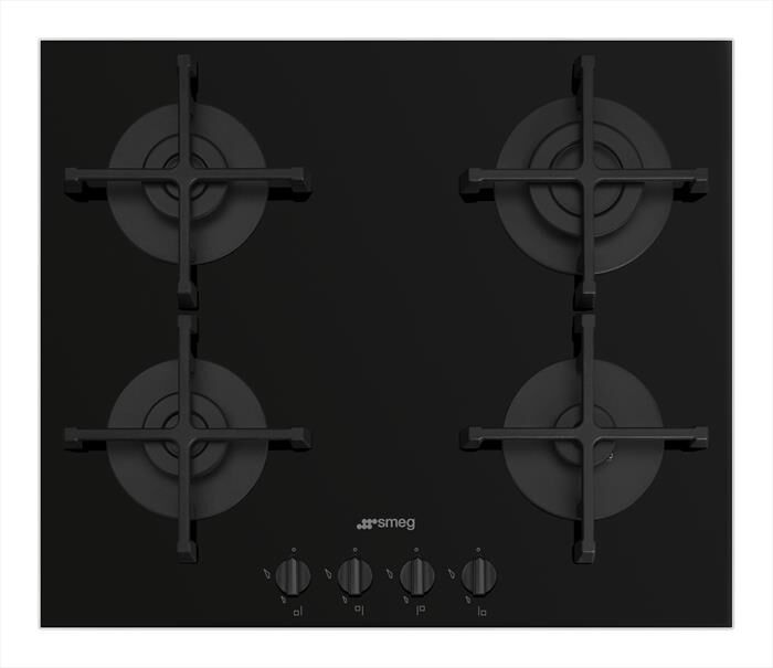 SMEG - Piano cottura a gas PV264B 60 cm-Nero