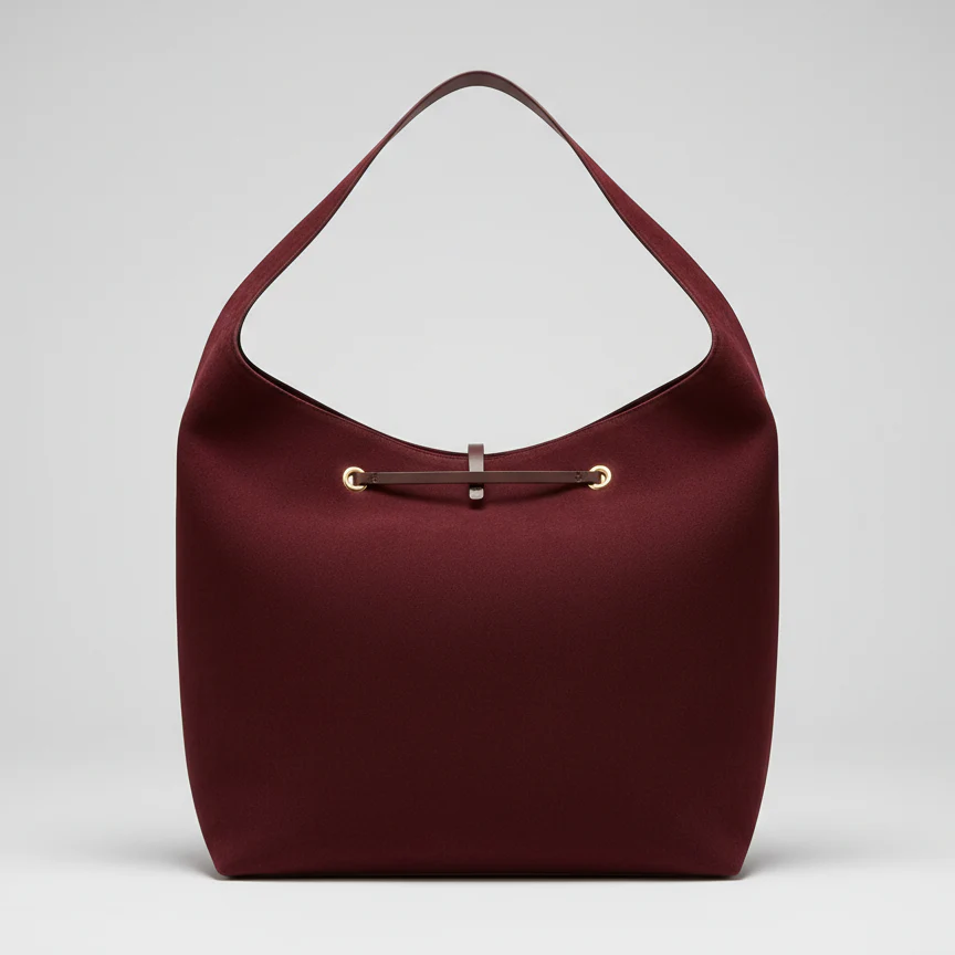 Burgundy Suede Shopper
