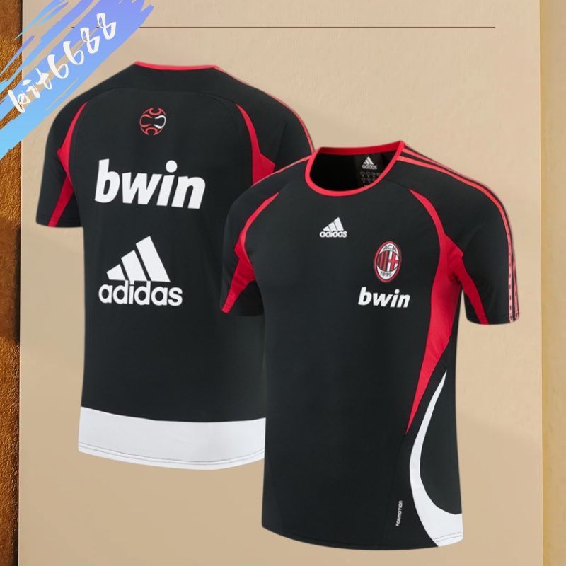 06/07 AC Milan retro training suit short sleeved football shirt