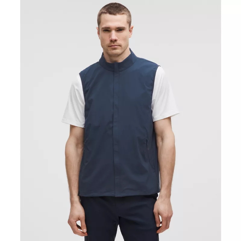 Windproof Full-Zip Golf Vest
