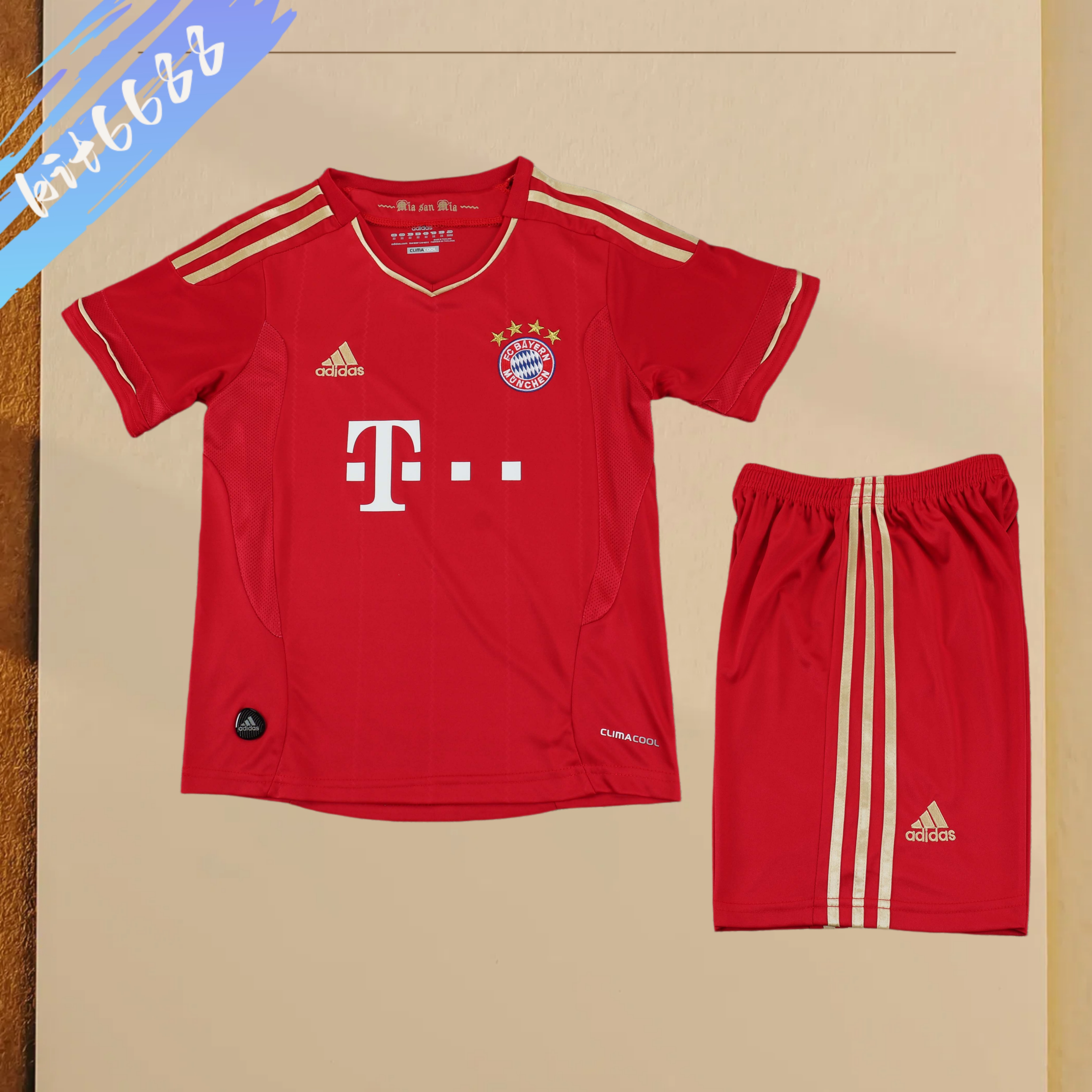 12/13 Bayern Munich home  Retro Football Shirt ( Kids Kit )