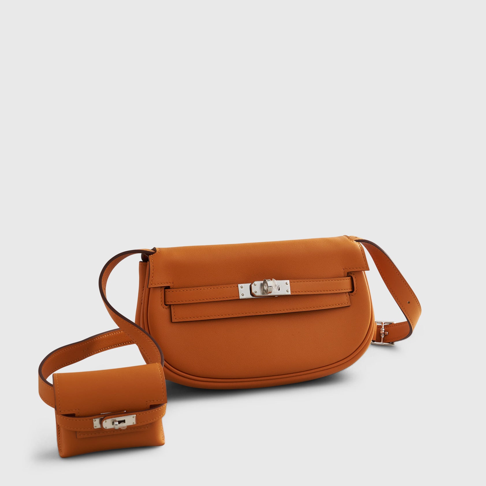 Hermès Kelly Moove Swift Apricot Palladium Hardware