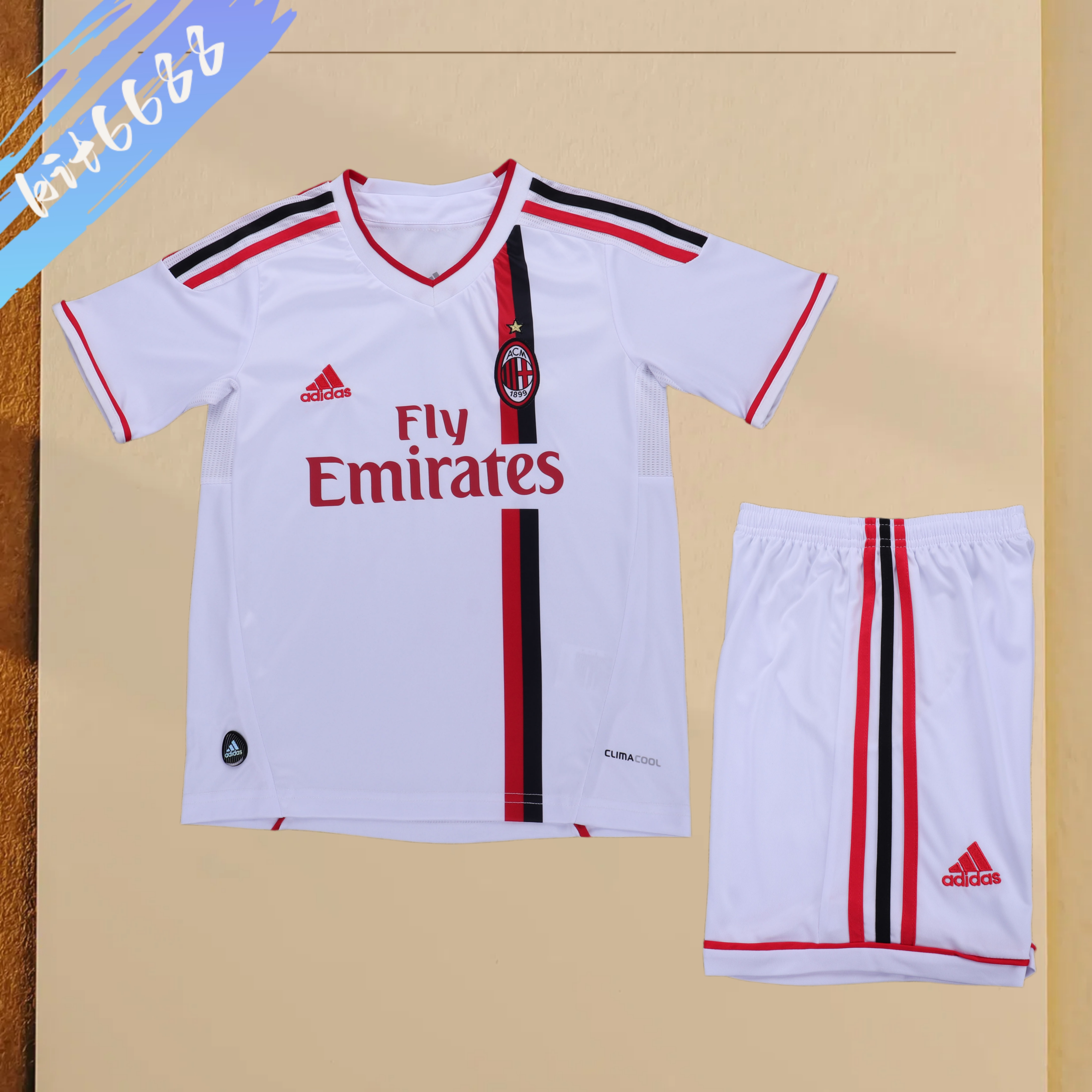 2011/2012 AC Milan Away Retro Football Jersey (Kids Kit)