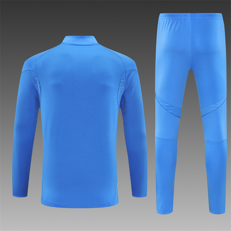 25/26 Real Madrid Light Blue Half Zip Training Kit (Adult Kids Kit)