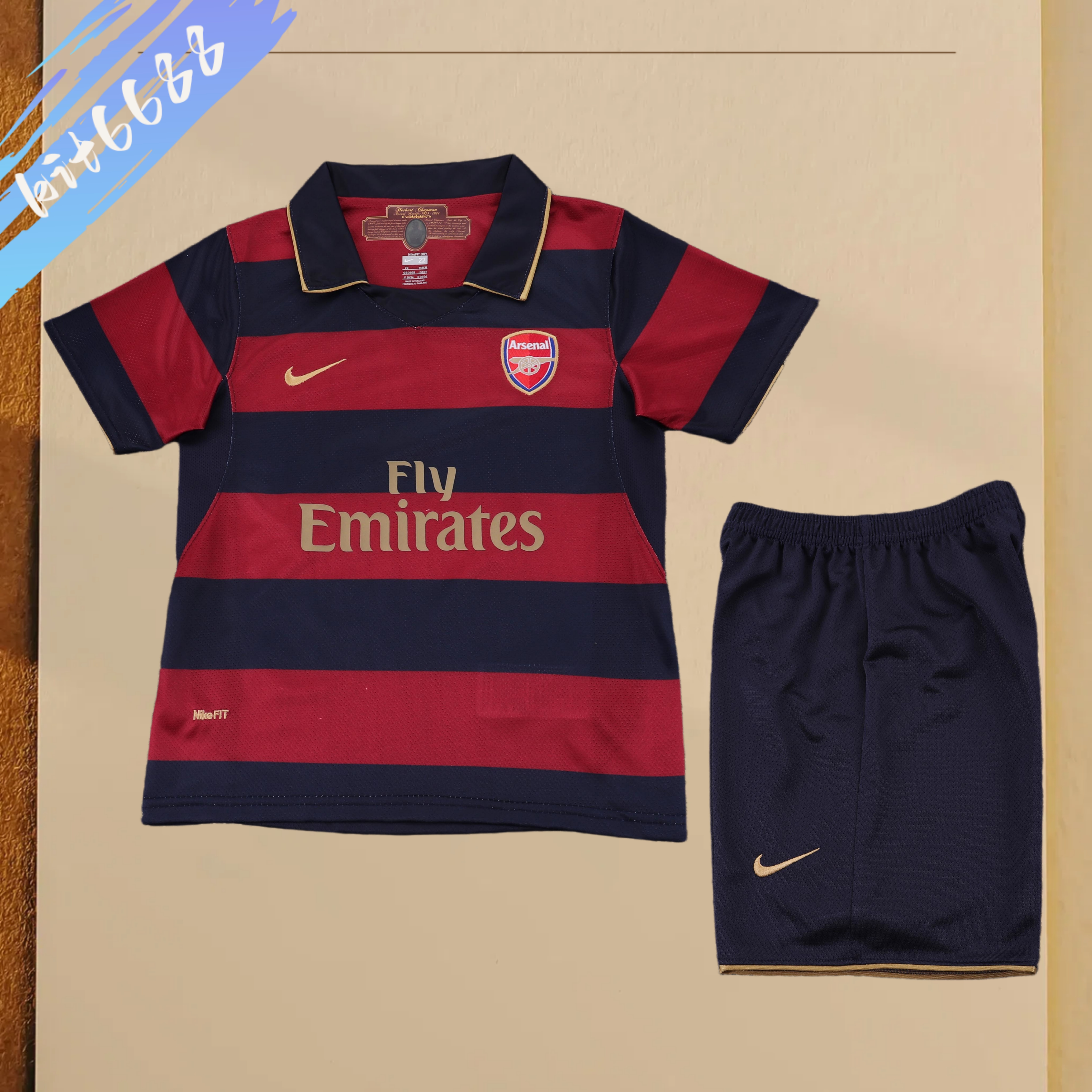 07/08 Arsenal Third Away Retro Football Shirt (Kids Kit)