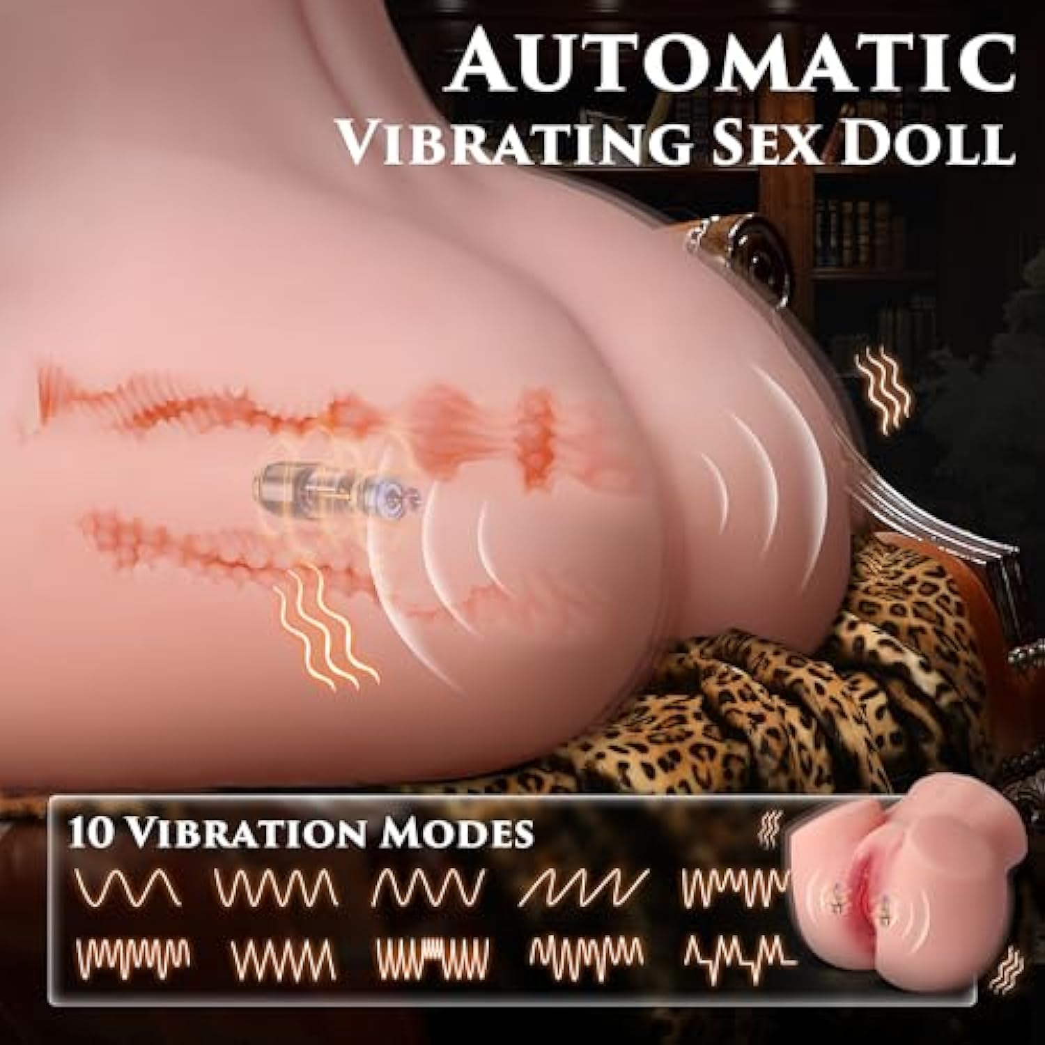 Full-silicon realistic buttocks masturbation toy