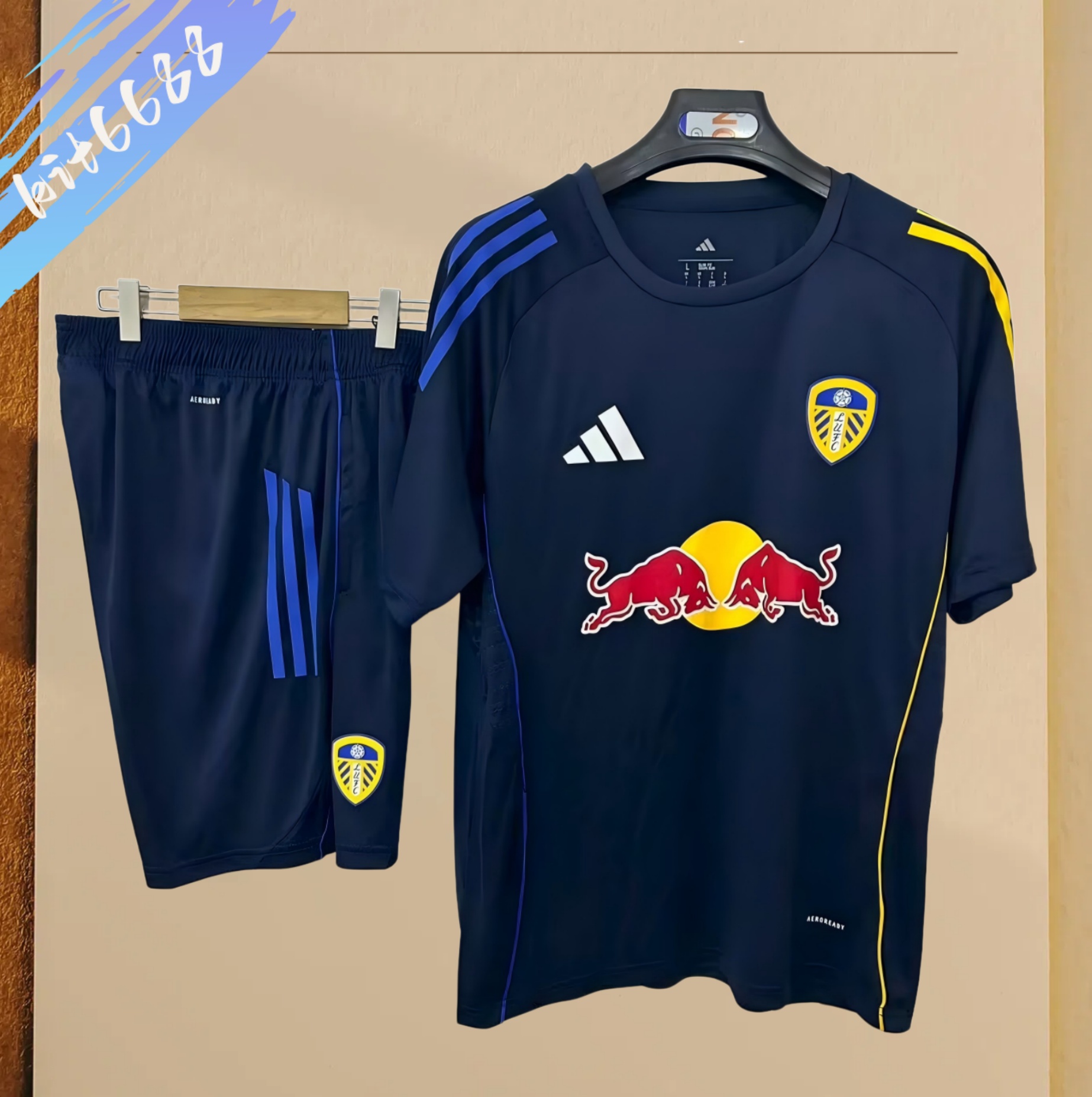 2025/2026 Leeds United training royal blue Football Shirt (Adult Kit )