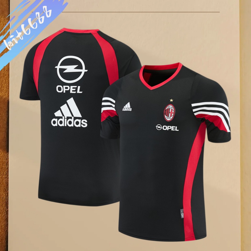 03/04 AC Milan retro training suit short sleeved football shirt