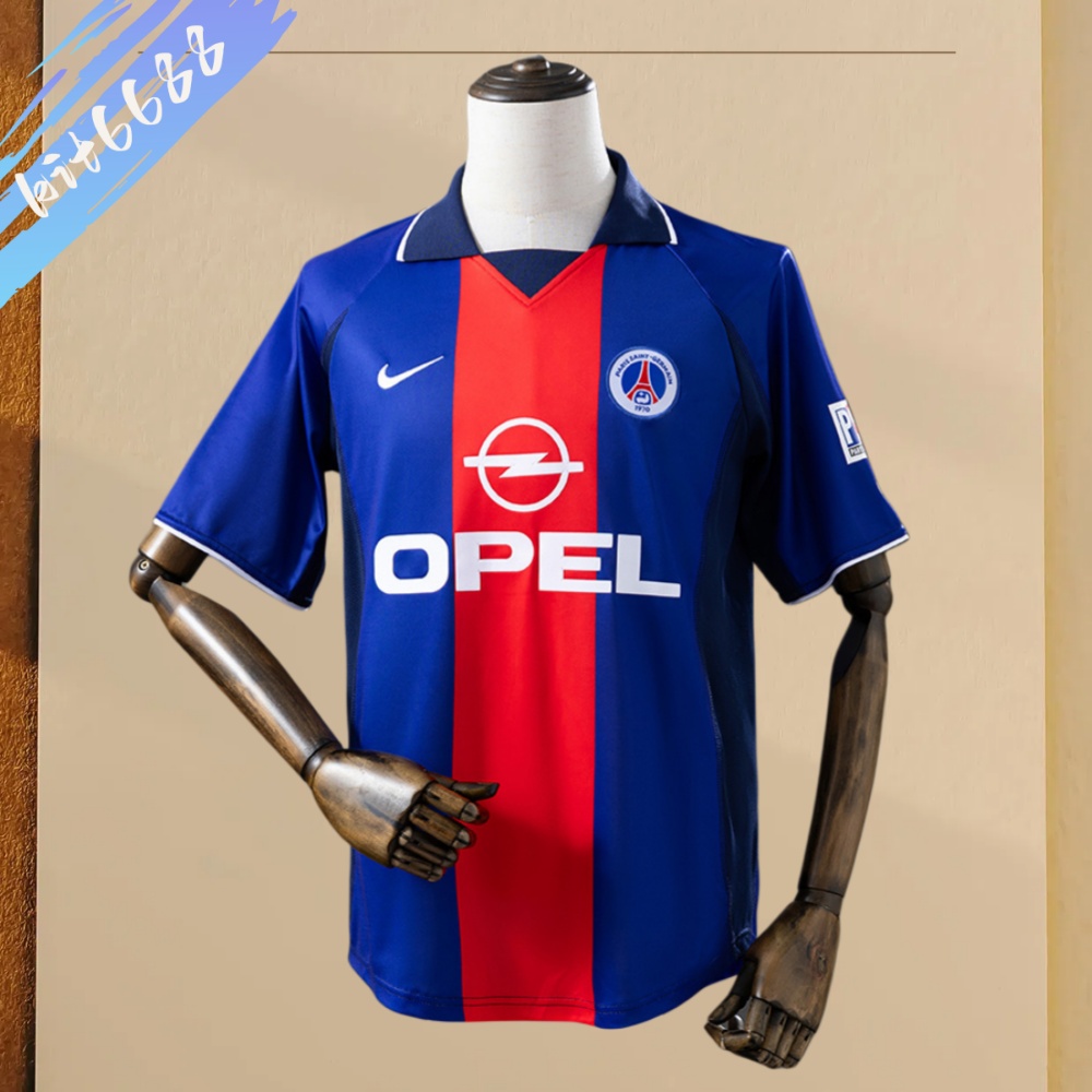 00/01 PSG Paris Saint-Germain  home Football Shirt (Retro）