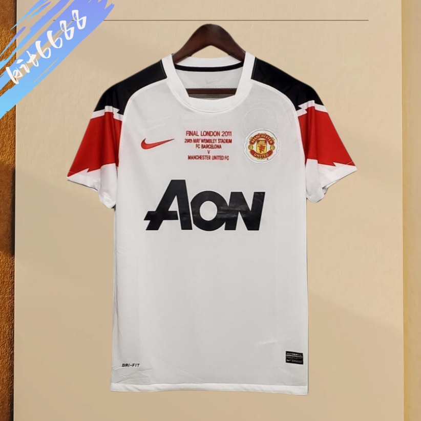 10/11 Manchester United Away Champions League version  retro football jersey