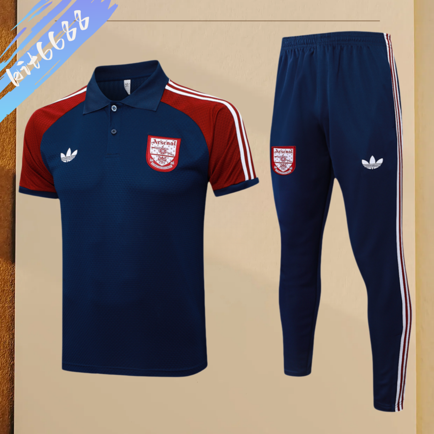 2025/2026 Arsenal Polo Short Sleeve Trousers (Adult Kit)
