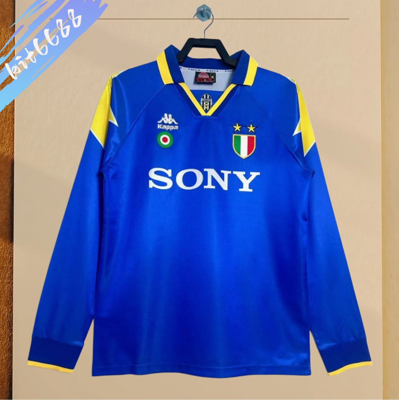1995/1996 Juventus Away long sleeves Retro Football Shirt