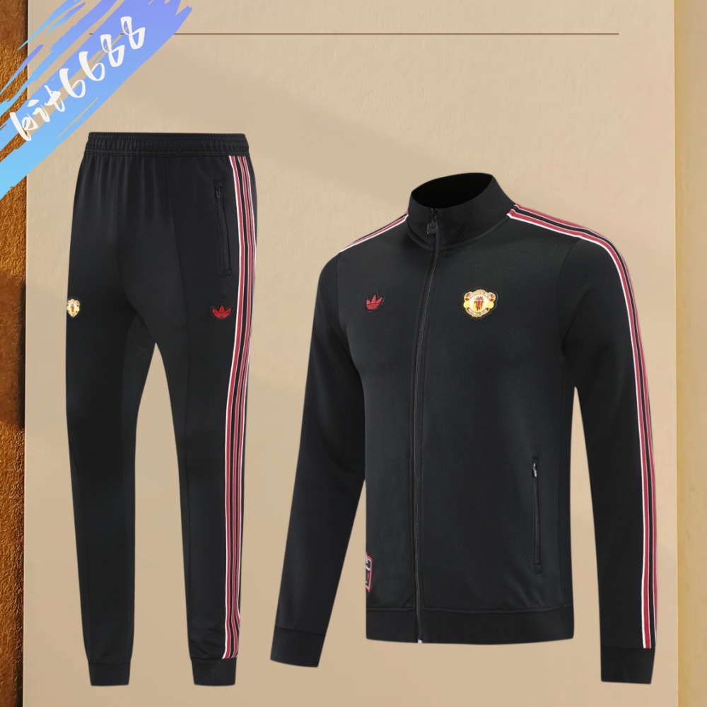 25/26 Manchester United Full Zipper Training Suit (Adult Set)