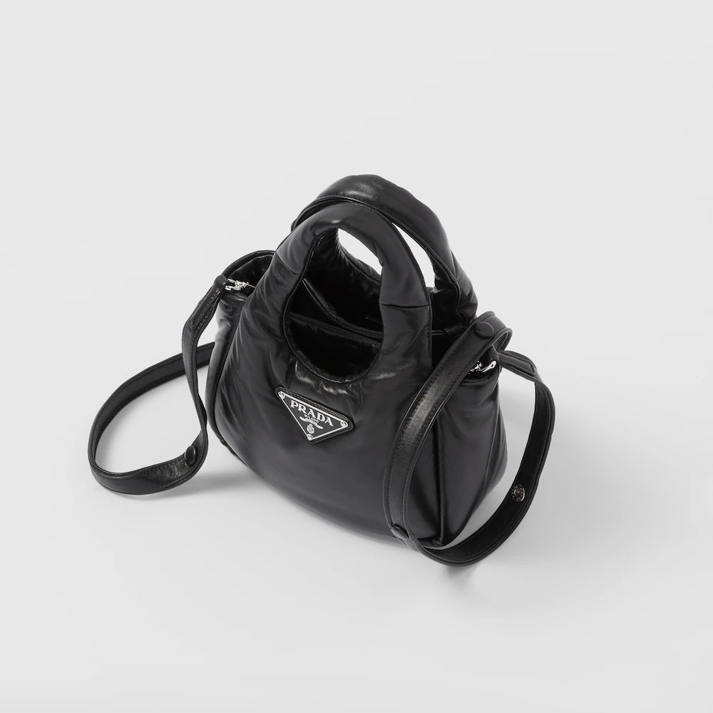 Small padded Soft nappa-leather bag