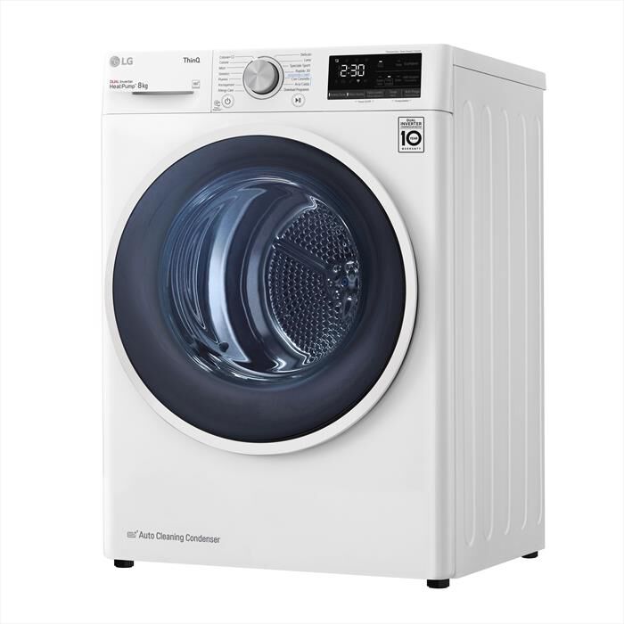 LG - Asciugatrice RH80V9AVHN 8Kg Classe C-Bianco