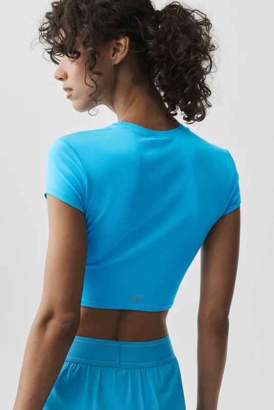 Alosoft Crop Finesse Short Sleeve