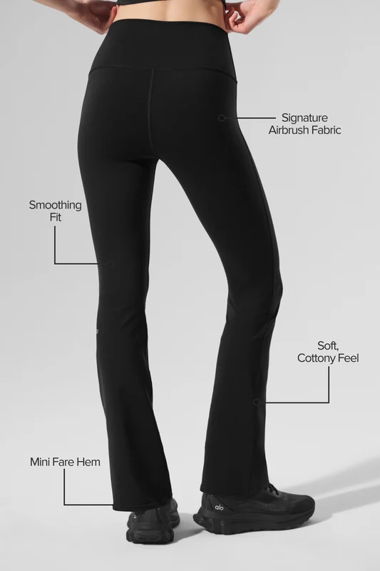 Airbrush High-Waist Bootcut Legging (Short)