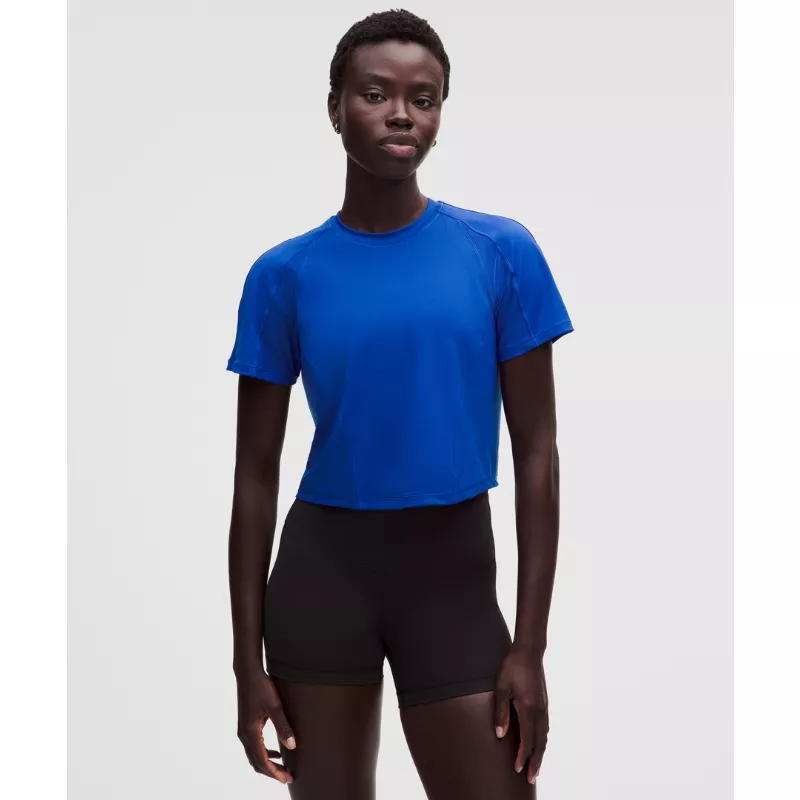 Mesh Panel Training Short-Sleeve Shirt