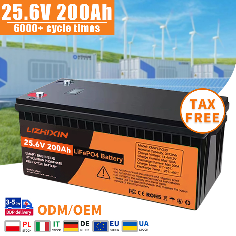 Lithium Ion Batteries Pack 25.6v 200ah