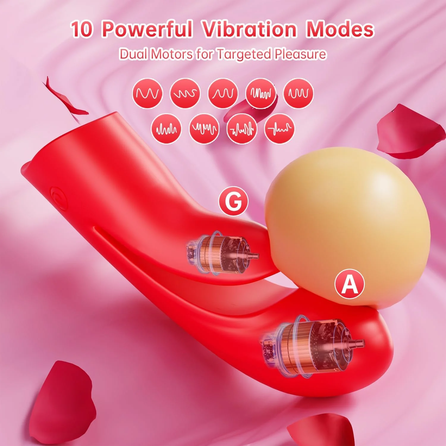 2 in 1 Flexible Finger Sleeve Clit G Spot Nipple Vibrator