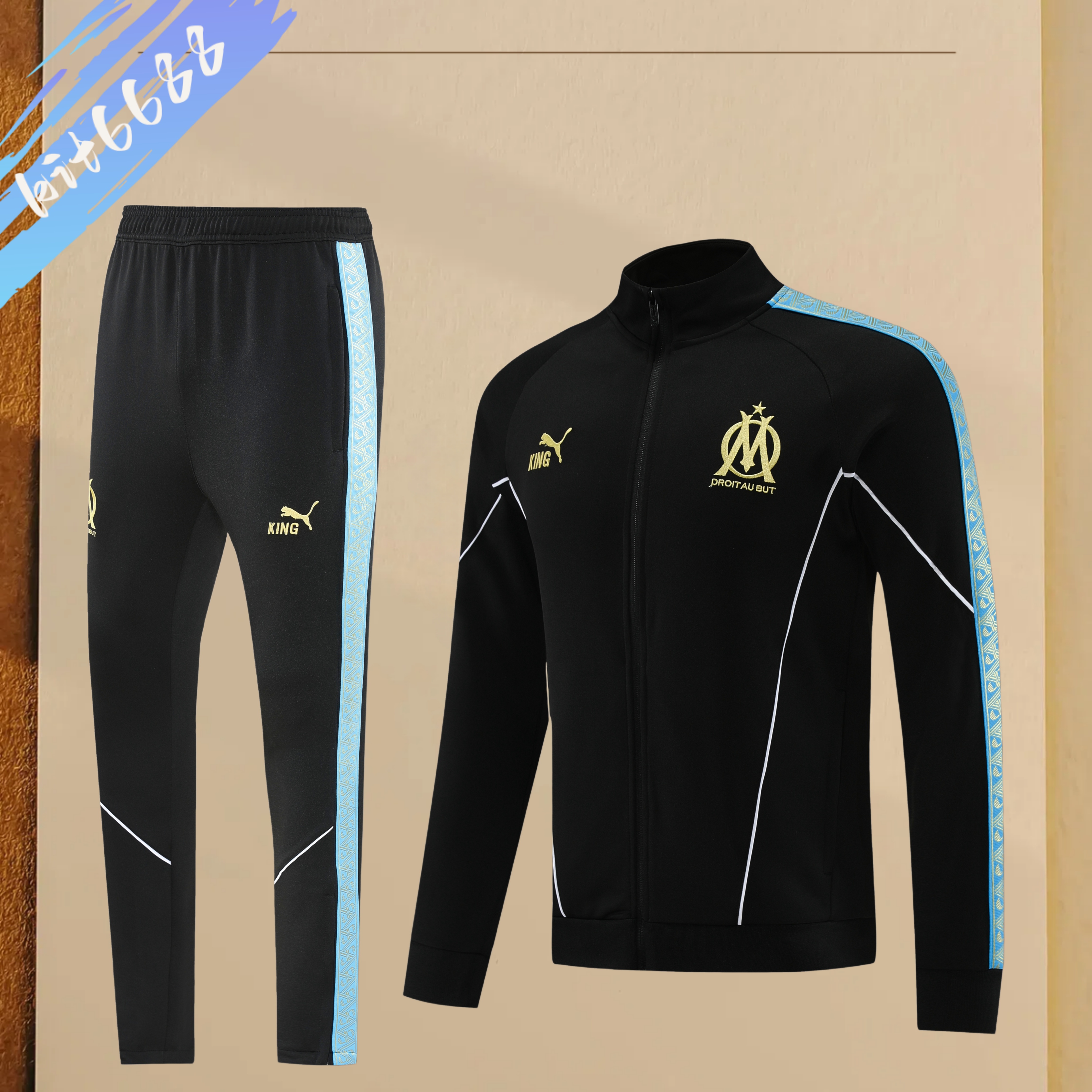 25/26 Marseille Full Zipper Training Suit (Adult Set)
