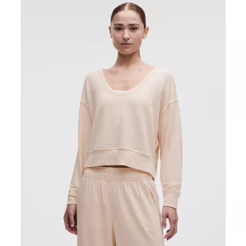 BeCalm Scoop-Neck Pullover