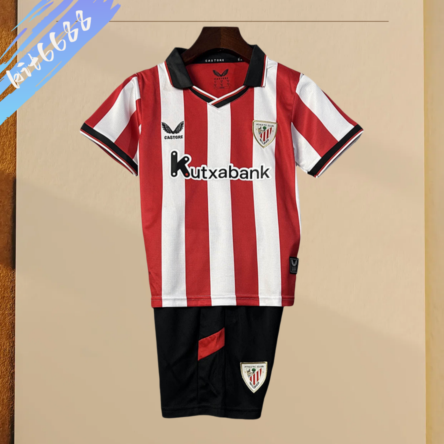 2025/2026 Bilbao Home Football Shirt (Kids Kit socks)