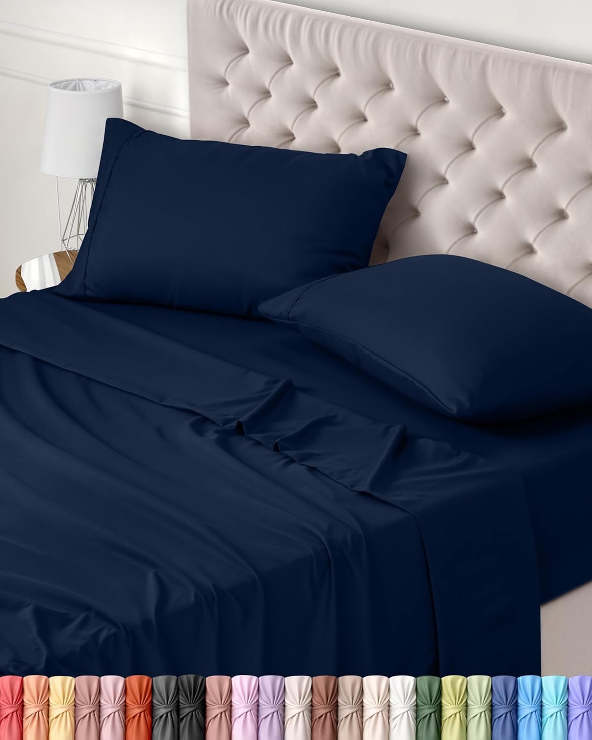 Utopia Bedding Juego de Sabanas 4 Piezas 150x200 - Poliéster Microfibra Cepillada - Oeko-Tex Certificado - Sábana Bajera, Sábana Plana y 2 Fundas de Almohada 50x75 (Cama 150, Gris)