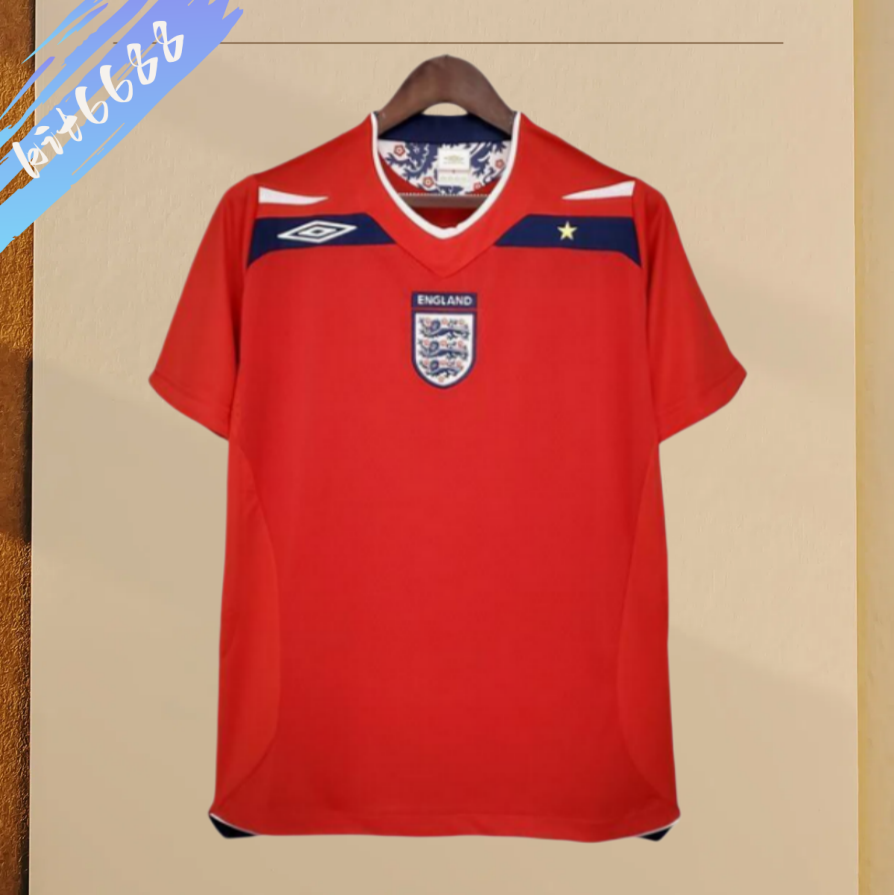 08/10 England away Retro Football Soccer jerseys