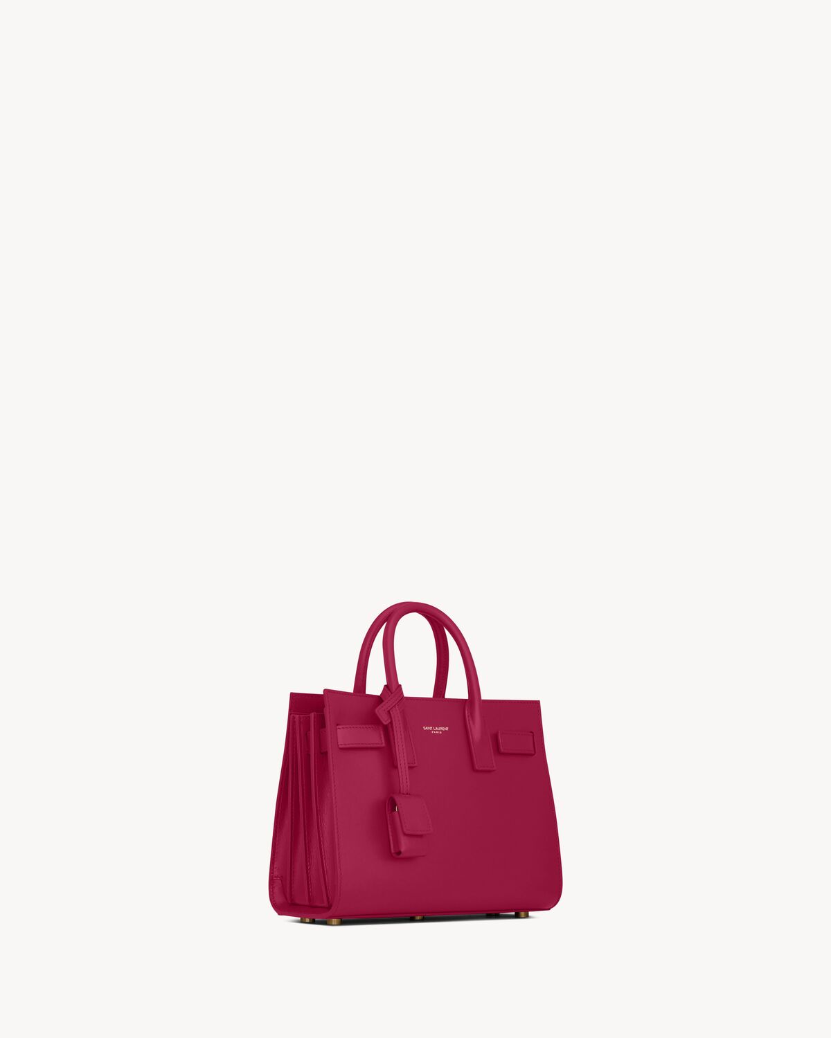 sac de jour in smooth leather - nano RASPBERRY PINK