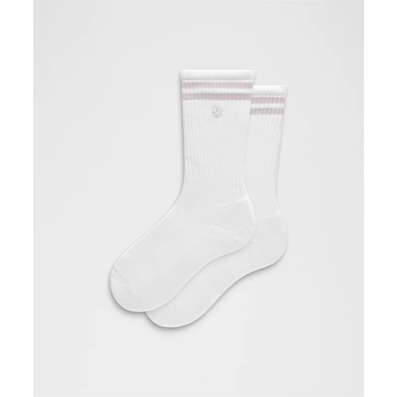 Unisex Daily Essential Crew Socks Stripe
