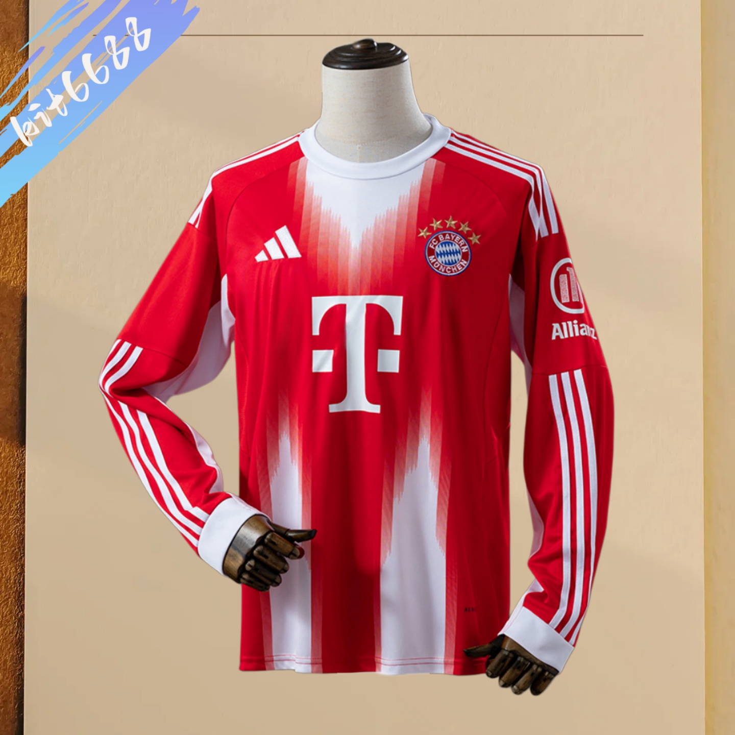 2025/2026 Bayern Munich Home Long-Sleeve Football Shirt (Fan Edition)