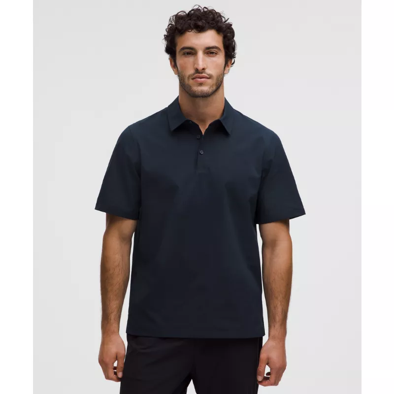 WovenAir Short-Sleeve Popover Shirt