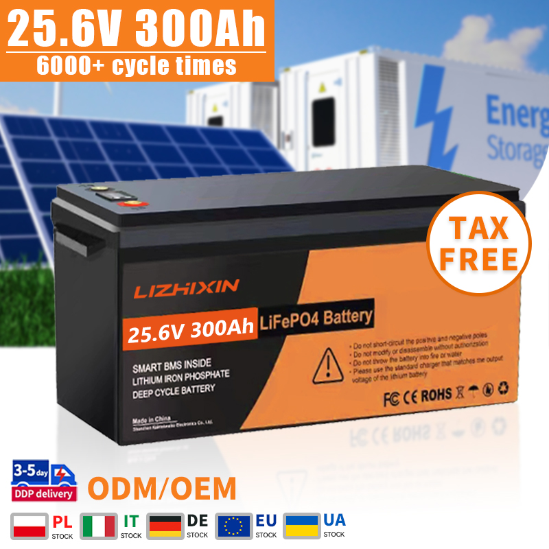 Lithium Ion Batteries Pack 25.6v 300ah
