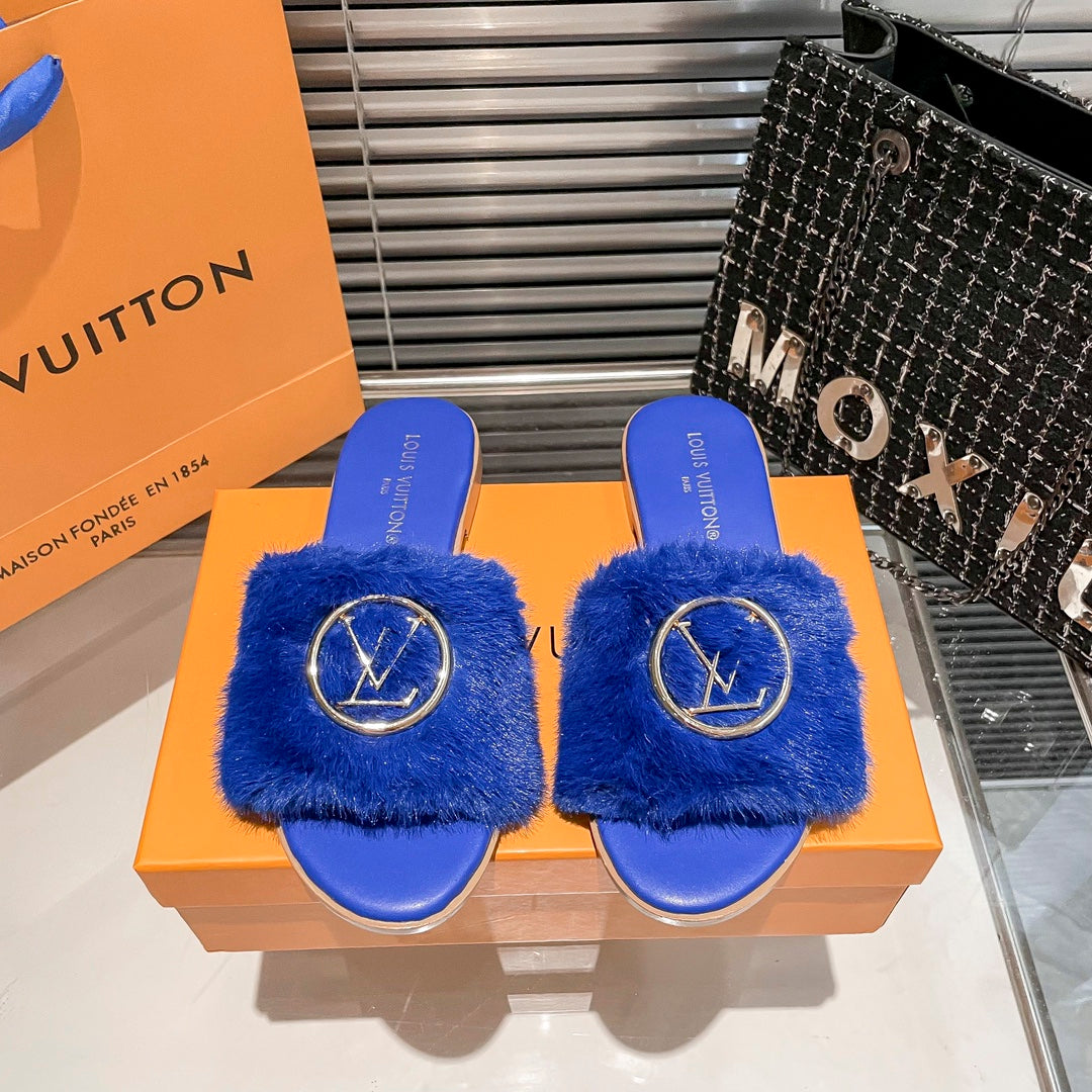 Fur Lock It Sandals