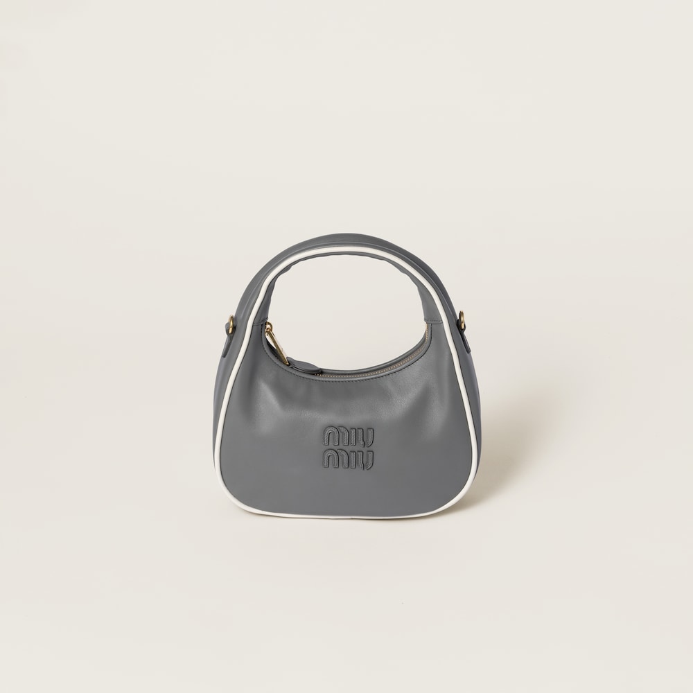 Wander leather bag Marble Gray / White