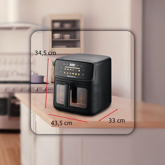 MELCHIONI FAMILY - Friggitrice ad Aria 10L MARTINA-Nero / Plastica