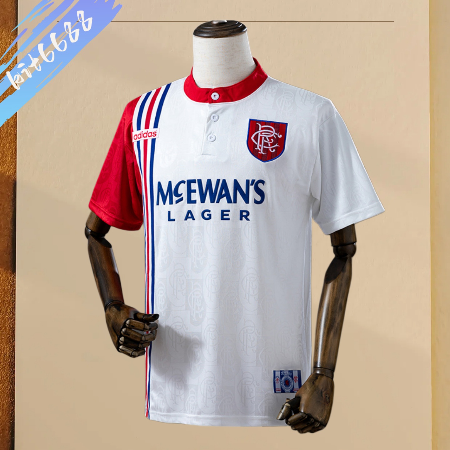 1996/1997 Glasgow Rangers Away Retro Football Shirt