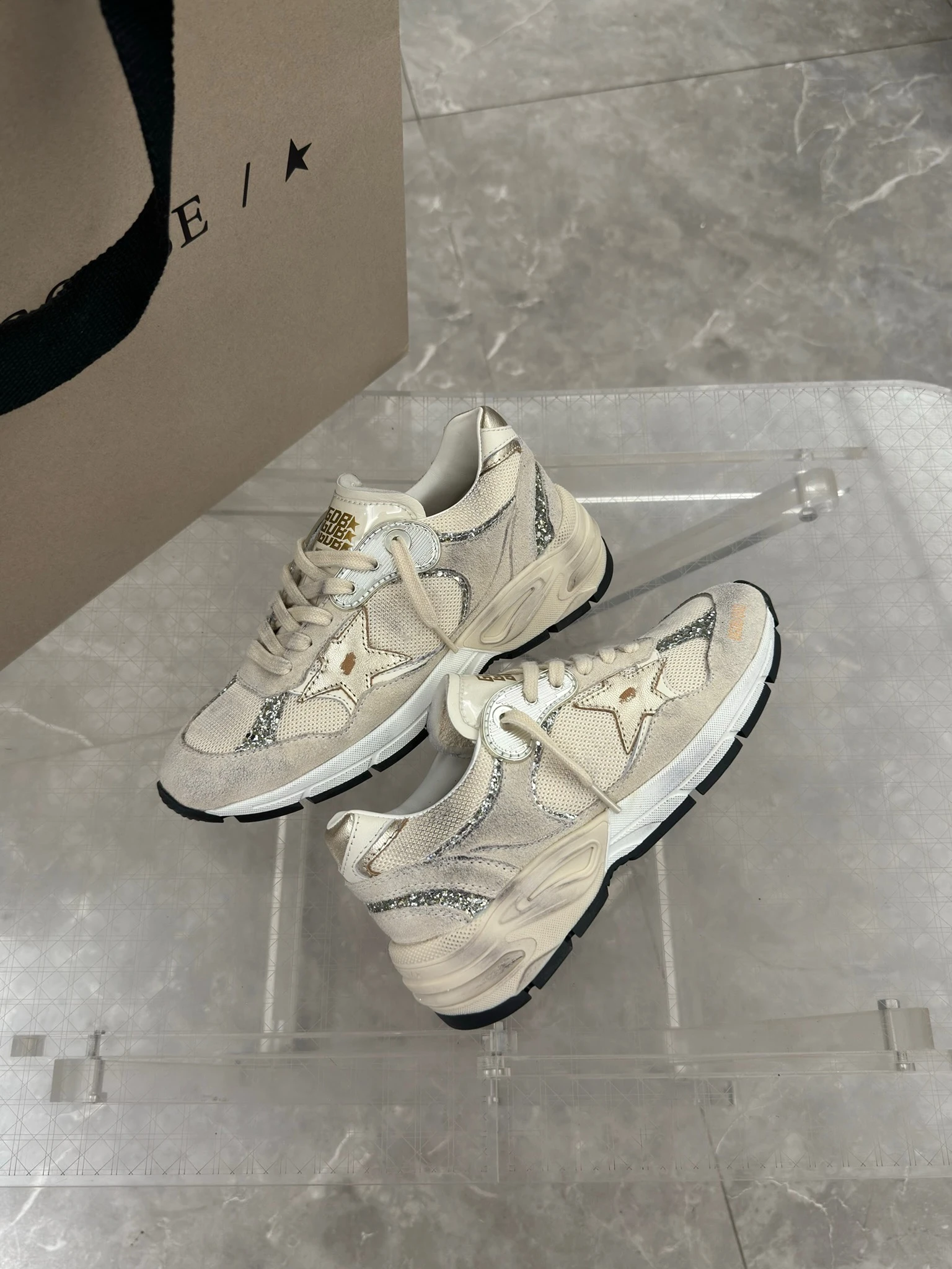 Golden Goose Running Sole Genuine Leather Running Shoes
