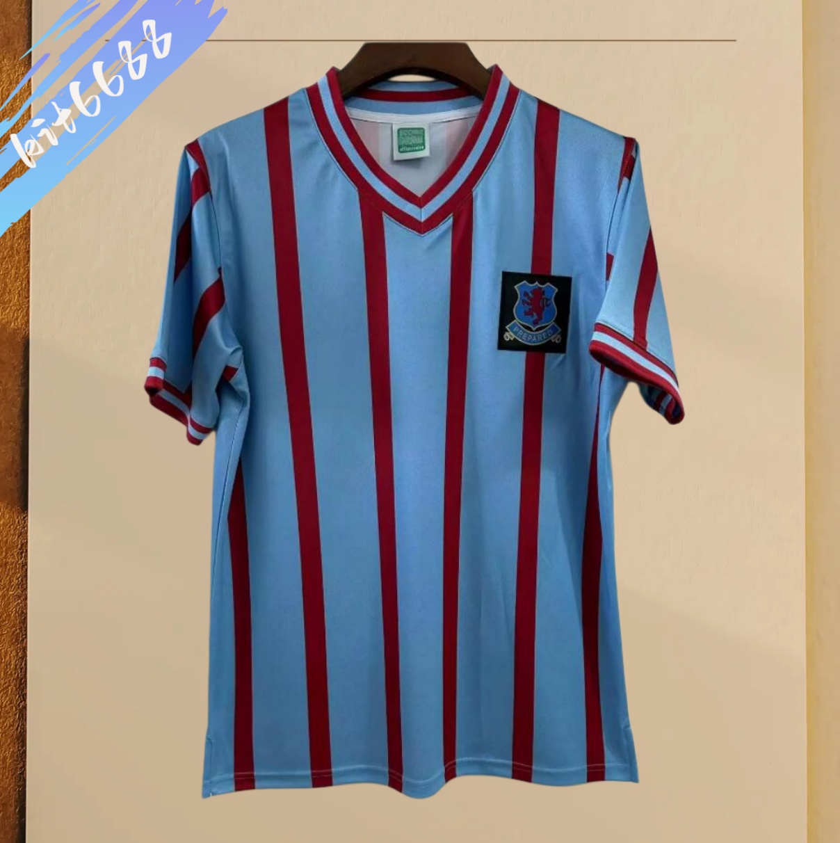 1957 Aston Villa Away Retro Football Shirt