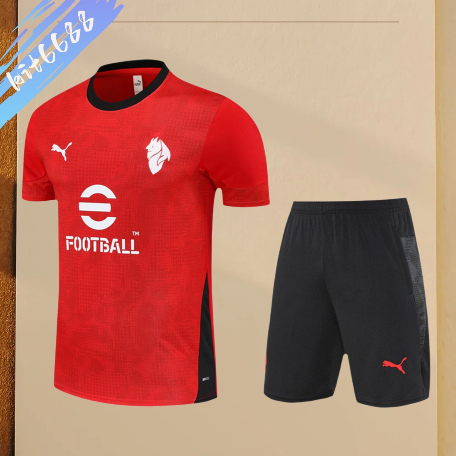 2025/2026 AC Milan Kids Short-Sleeve Training Kits (Kids kit)