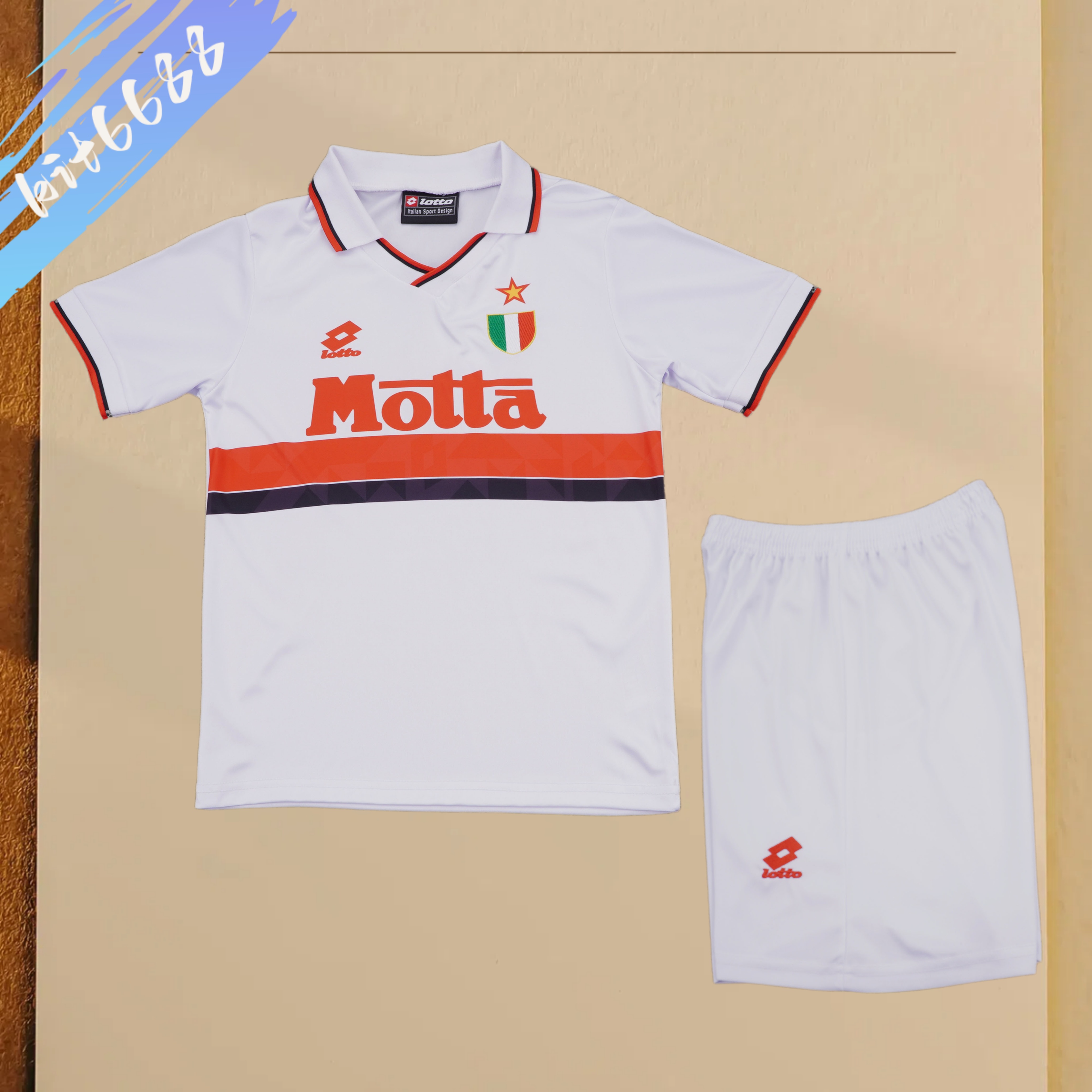 1993/1994 AC Milan Away Retro Football Jersey (Kids Kit)